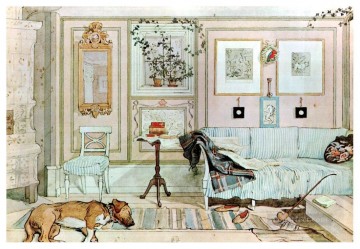 Carl Larsson Painting - lazy nook 1897 Carl Larsson